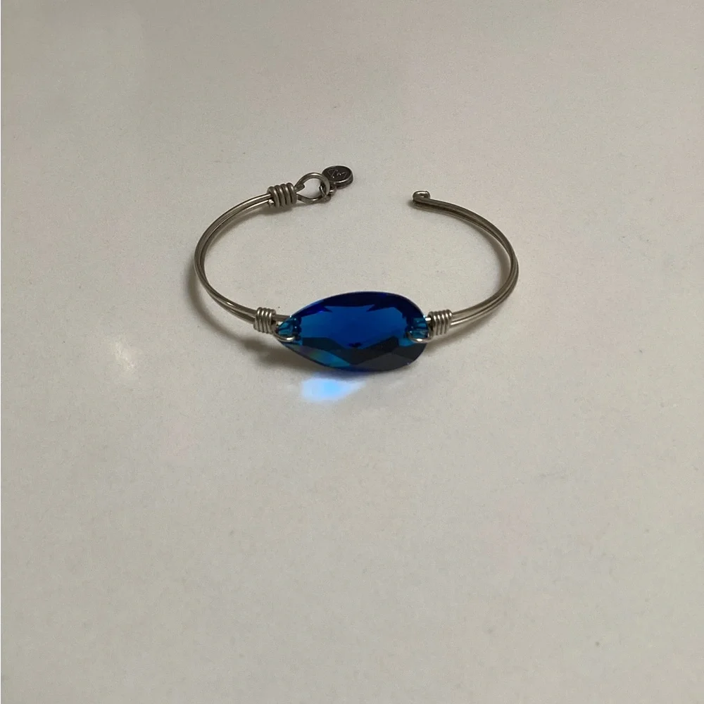 Luca & Danni royal blue bauble bangle - Picture 2 of 7